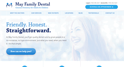 Desktop Screenshot of mayfamilydental.com